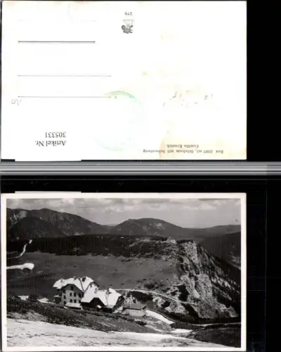 305331,Rax Ottohaus Berghütte m. Schneeberg b. Reichenau Bergkulisse