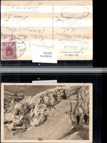 305394,Rax Im Aufstieg zum Ottohaus Berghütte b. Reichenau Törlweg Winterbild