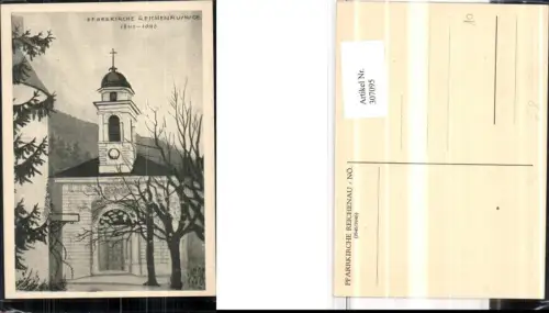 307095,Künstler AK Reichenau an d. Rax Pfarrkirche Kirche