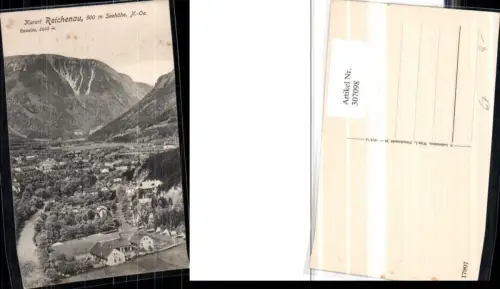 307098,Reichenau Teilansicht m. Raxalpe Bergkulisse