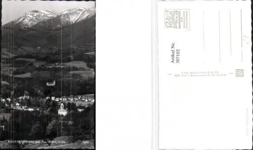 307102,Reichenau Teilansicht geg. Rax Bergkulisse