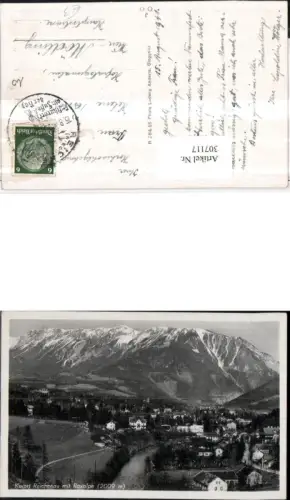 307117,Reichenau Totale m. Raxalpe Bergkulisse