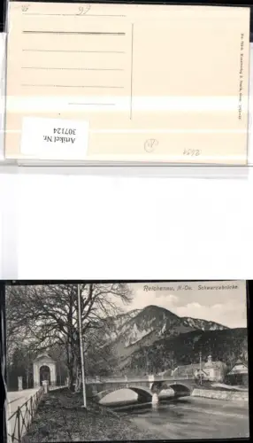 307124,Reichenau an d. Rax Schwarzabrücke Brücke Kapelle Bergkulisse
