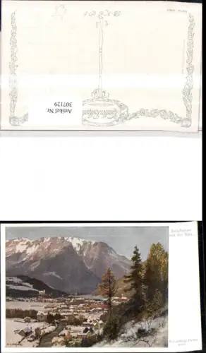 307129,Künstler AK Karl Ludwig Prinz Reichenau Totale m. Rax Bergkulisse pub B.K.W.I. 286euro7