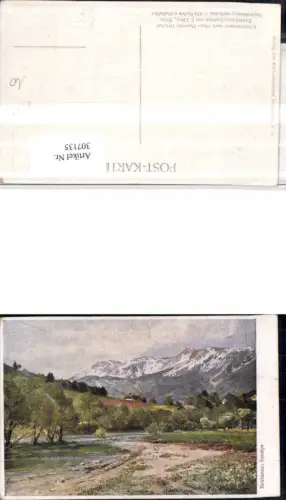 307135,Künstler AK Hugo Darnaut Reichenau Raxalpe Bergkulisse
