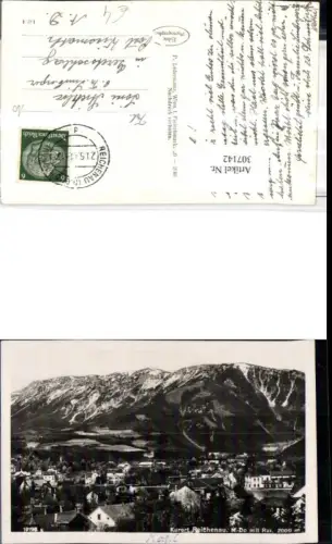 307142,Reichenau Teilansicht m. Rax Bergkulisse