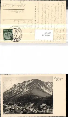 307159,Reichenau an d. Rax Teilansicht Bergkulisse