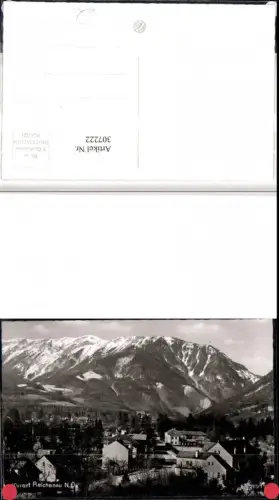 307222,Reichenau an d. Rax Teilansicht Bergkulisse