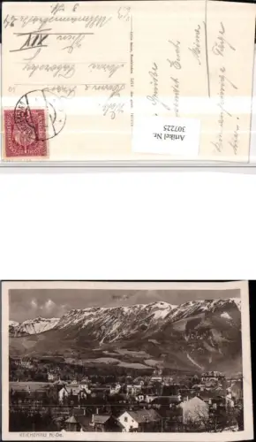 307225,Reichenau Teilansicht m. Raxalpe Bergkulisse pub Julius Seiser 5214