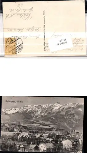 307229,Reichenau Teilansicht m. Rax Bergkulisse pub Julius Seiser 3953