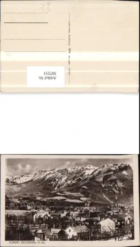 307233,Reichenau an d. Rax Teilansicht Bergkulisse pub Julius Seiser 6012