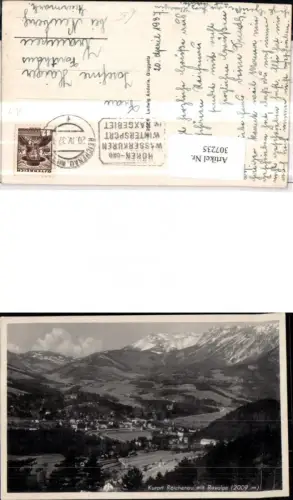 307235,Reichenau Totale m. Raxalpe Bergkulisse