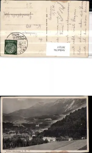 307237,Reichenau Teilansicht m. Raxalpe Bergkulisse pub Julius Seiser 6025