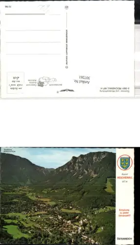 307261,Reichenau an d. Rax Totale Bergkulisse pub Alpine Luftbild 72796