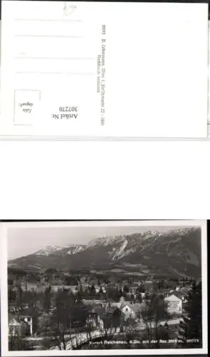 307270,Reichenau Teilansicht Feinkosthandlung m. Rax Bergkulisse