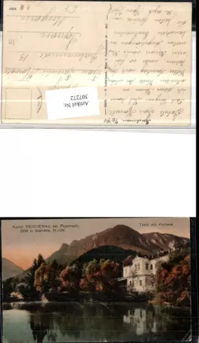 307272,Reichenau an d. Rax Teich m. Kurhaus Bergkulisse