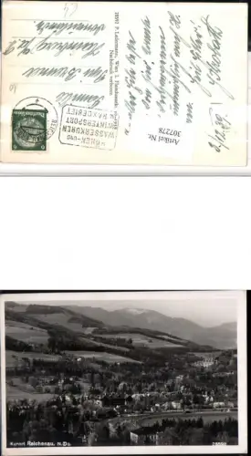 307278,Reichenau an d. Rax Teilansicht Bergkulisse