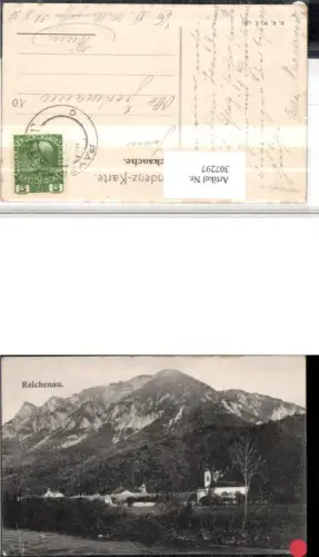 307297,Reichenau an d. Rax Kirche Bergkulisse pub Brüder Kohn B.K.W.I. 1207