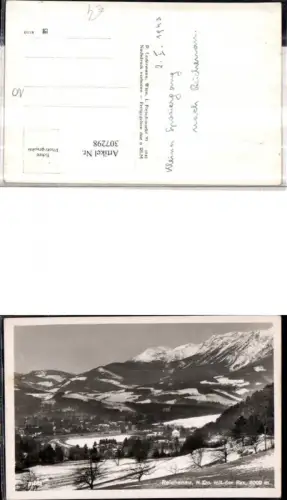 307298,Reichenau Teilansicht m. Rax Bergkulisse Winterbild