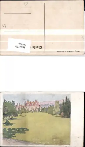 307306,Künstler AK Alex Fischer Reichenau an d. Rax Schloss Rothschild