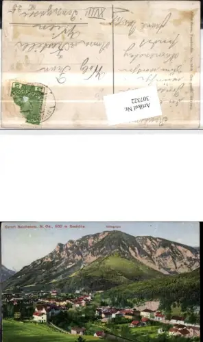 307322,Reichenau an d. Rax Totale m. Mittagstein pub Julius Seiser 5010