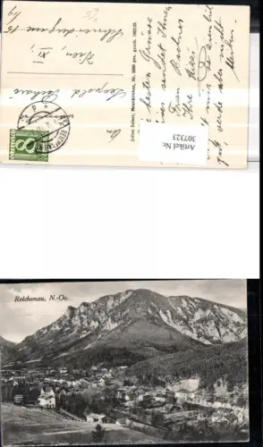 307323,Reichenau an d. Rax Totale Bergkulisse pub Julius Seiser 5869