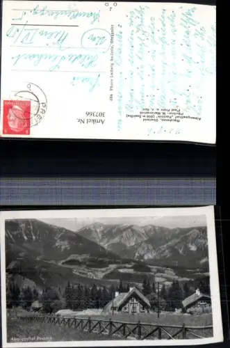 307366,Reichenau Prein Alpengasthof Raxblick geg. Rax Bergkulisse