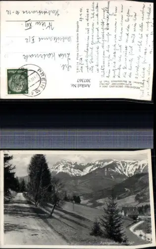 307367,Reichenau Prein Alpengasthof Raxblick geg. Rax Bergkulisse