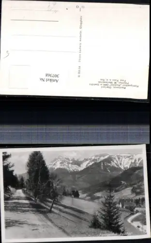 307368,Reichenau Prein Alpengasthof Raxblick geg. Rax Bergkulisse
