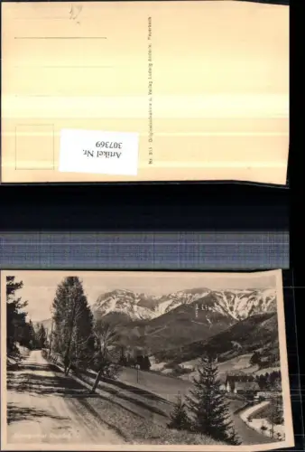 307369,Reichenau Prein Alpengasthof Raxblick geg. Rax Bergkulisse