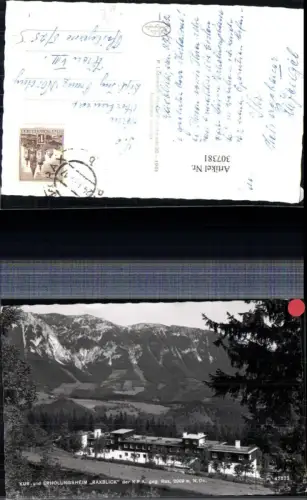 307381,Prein an d. Rax Kur- und Erholungsheim Raxblick geg. Rax Bergkulisse