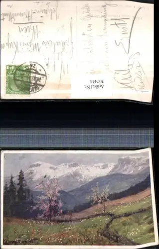 307444,Künstler AK Karl L. Prinz Semmering Blick v. Ortbauer auf Rax Bergkulisse pub B.K.W.I. 285euro10