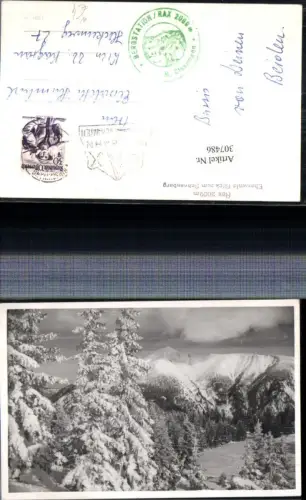 307486,Rax Ebenwald Blick zum Schneeberg b. Reichenau Bergkulisse Winterbild