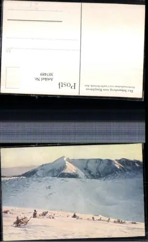 307489,Schneeberg vom Raxplateau b. Reichenau Bergkulisse Winterbild