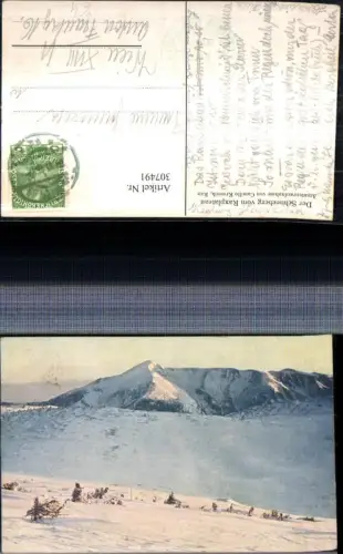 307491,Schneeberg vom Raxplateau b. Reichenau Bergkulisse Winterbild