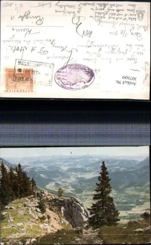 307509,Rax Raxplateau Abstieg Gsohlhirnweg zum Knappenhof Blick nach Reichenau