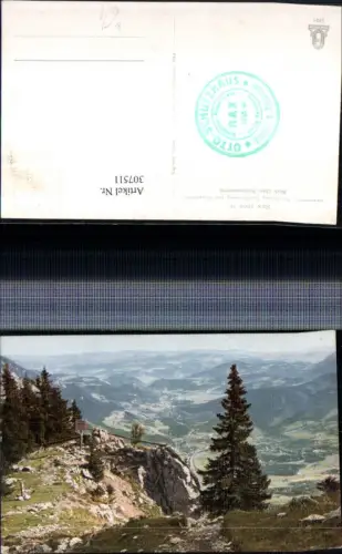 307511,Rax Raxplateau Abstieg Gsohlhirnweg zum Knappenhof Blick nach Reichenau