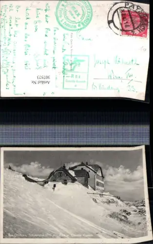 307573,Rax Ottohaus Berghütte b. Reichenau Winterbild