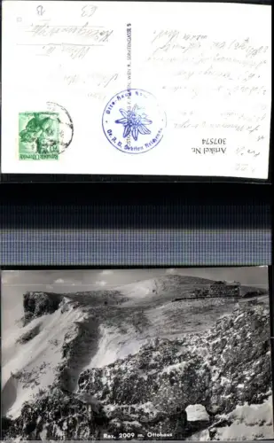 307574,Rax Ottohaus Berghütte b. Reichenau Winterbild