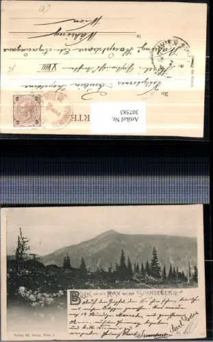 307583,Blick von d. Rax auf den Schneeberg b. Reichenau Prein Bergkulisse