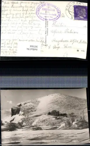 307584,Rax Ottohaus Berghütte b. Reichenau Winterbild