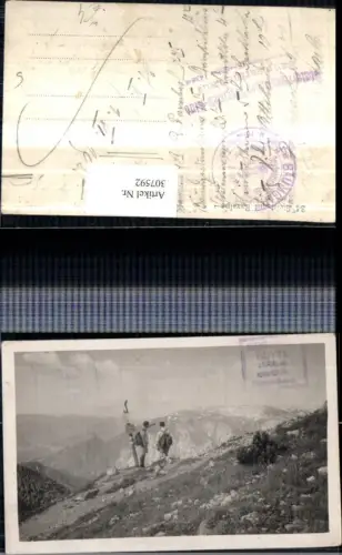 307592,Stein m. Raxalpe b. Reichenau Prein Hirschwang Bergkulisse Wanderer Bergsteiger