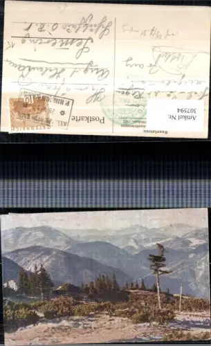 307594,Raxplateau b. Reichenau Blick geg. Reisalpe u. Lilienfelderalpen Bergkulisse