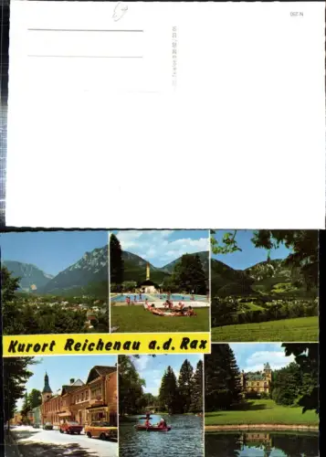 308612,Reichenau an d. Rax Totale Schwimmbad Villa Ruderboot Straßenansicht Mehrbildkarte