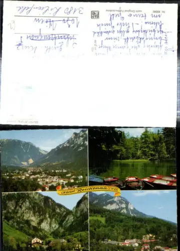 308622,Reichenau an d. Rax Totale Teich Ruderboote Schneedörfl Thalhof Mehrbildkarte