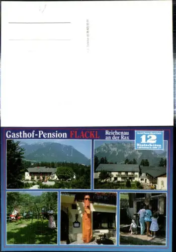 308630,Reichenau an d. Rax Gasthof Pension Flackl Kinderschaukel Kinder Mehrbildkarte