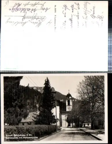 308639,Reichenau an d. Rax Schlossplatz m. Schlosskirche Kirche