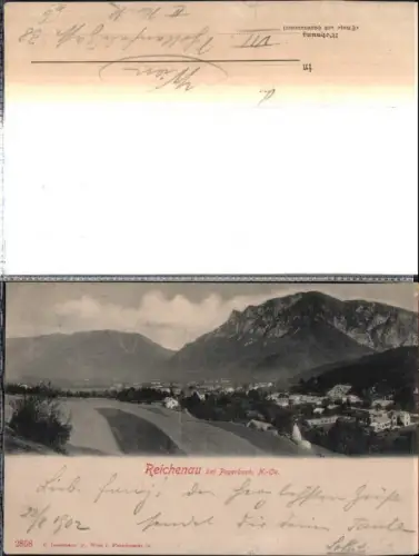 308643,Reichenau an d. Rax Totale b. Payerbach Bergkulisse
