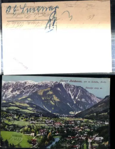 308644,Reichenau an d. Rax Totale m. Raxalpe Bergkulisse