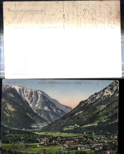 308645,Reichenau an d. Rax Teilansicht m. Rax Bergkulisse